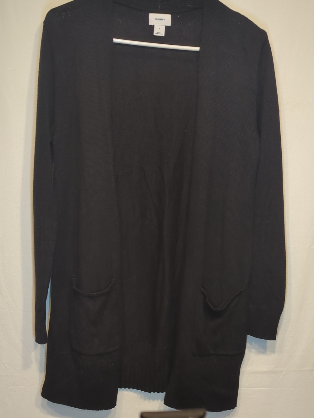 Old Navy Women's Black Open-Front Cardigan Sweater